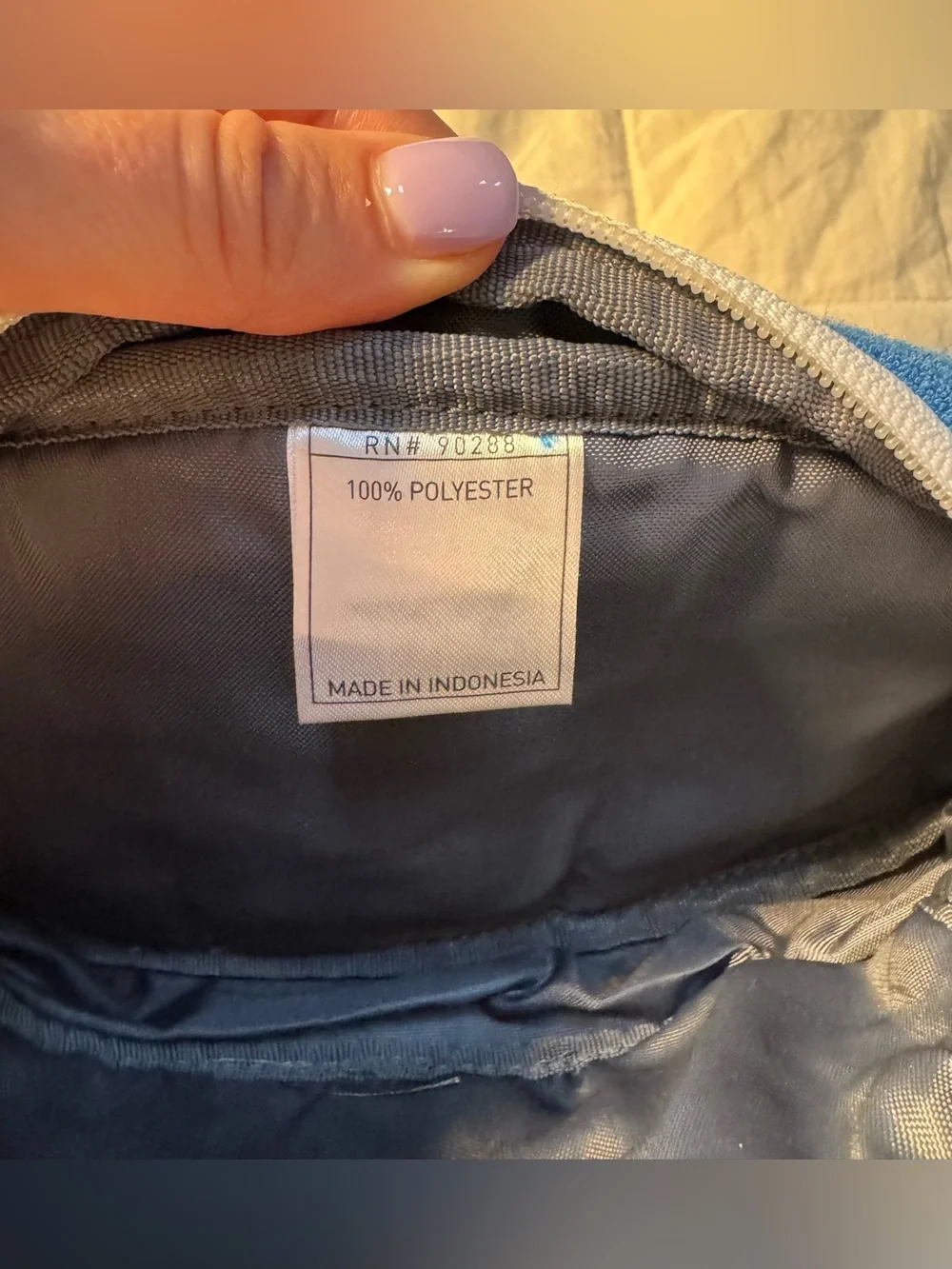 Adidas Originals Trefoil Blue Terry Cloth Belt Bag Fanny Pack Crossbody